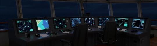 Integrated vessel and control-system support